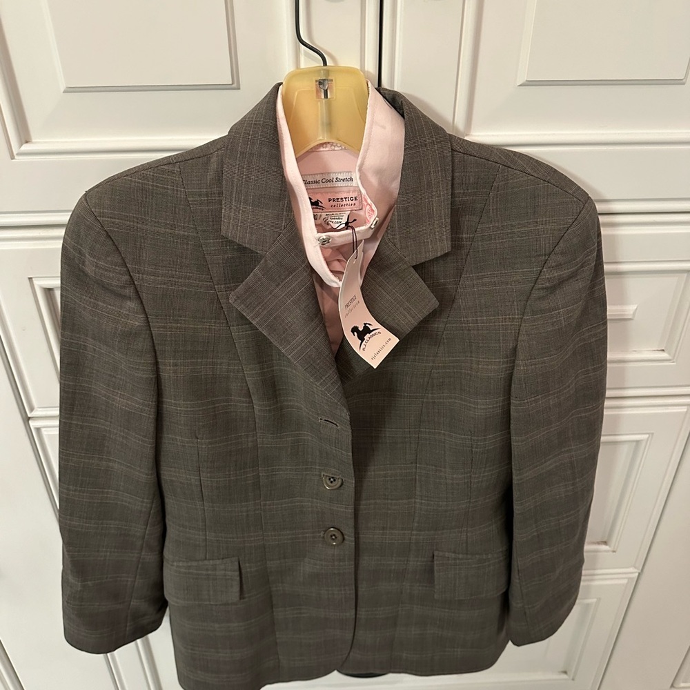 COPY - RJ classics pink equestrian show shirt and matching show jacket